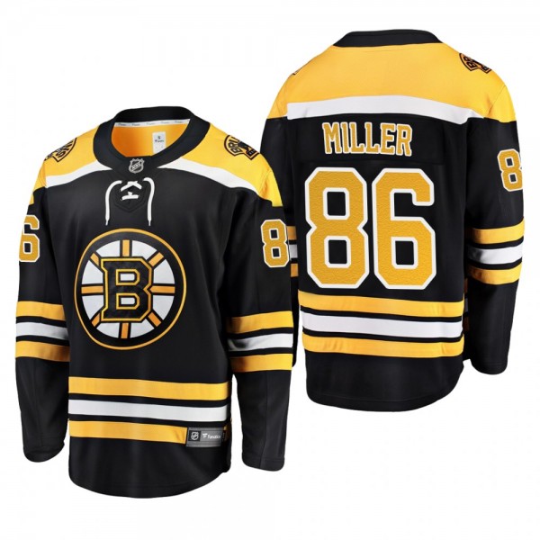 Men's Boston Bruins Kevan Miller #86 Home Black Br...