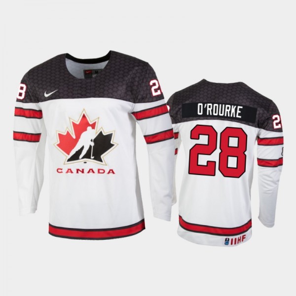 Ryan O'Rourke Canada Hockey White Home Jersey 2022...