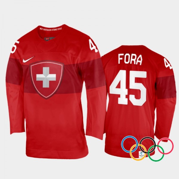Switzerland Hockey Michael Fora 2022 Winter Olympi...