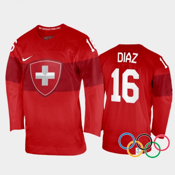 Switzerland Hockey Raphael Diaz 2022 Winter Olympi...