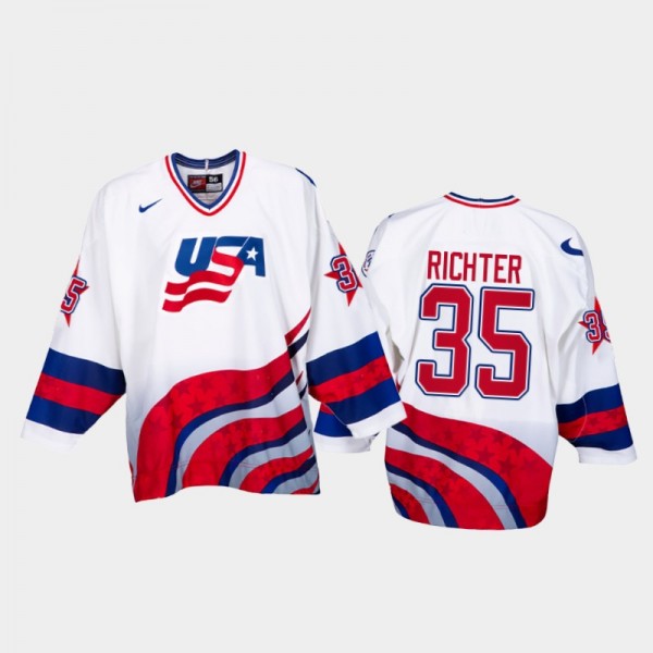 USA Hockey Mike Richter 1996 World Cup White Class...