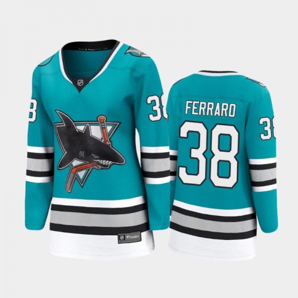2020-21 Women's San Jose Sharks Mario Ferraro #38 ...